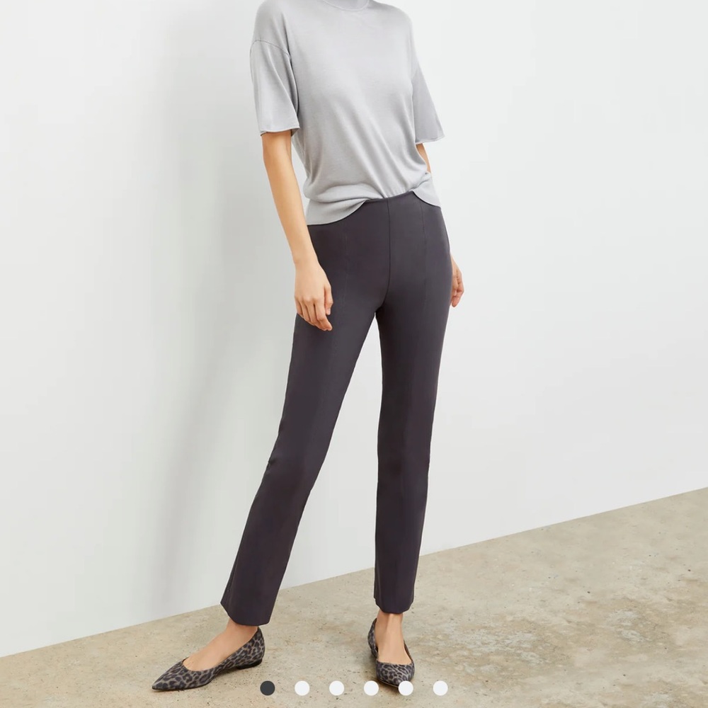 MM Lafleur Women's Cropped Ankle Pants in Charcoal Gray
